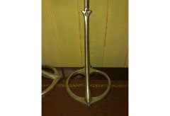 W. A. S. Benson. A brass table lamps in the form of Swans with heart shaped bases - Thumbnail 8