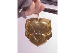 A Little Arts & Crafts Brass Oil Lamp on a Gimbal - Thumbnail 6
