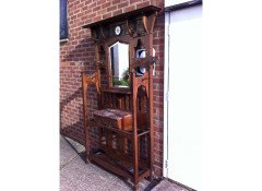 Shapland & Petter. A good Arts & Crafts hallstand - Thumbnail 2