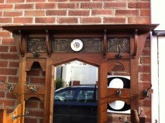 Shapland & Petter. A good Arts & Crafts hallstand - Thumbnail 4