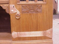 An Arts & Crafts Oak sideboard with engraved copper metalwork - Thumbnail 16