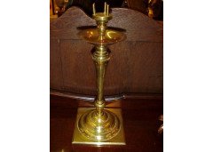 W. A. S. Benson. A pair of brass and copper candelsticks - Thumbnail 1