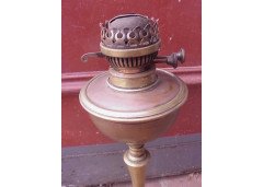 W. A. S. Benson. A brass and copper oil lamp - Thumbnail 2