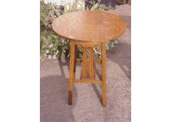 Five matching Arts & Crafts Oak sidetable - Thumbnail 4
