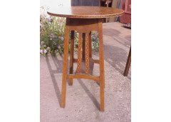 Five matching Arts & Crafts Oak sidetable - Thumbnail 6