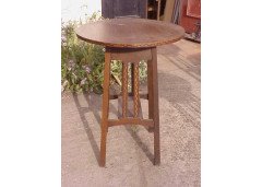 Five matching Arts & Crafts Oak sidetable - Thumbnail 7