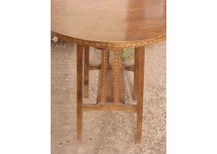 Five matching Arts & Crafts Oak sidetable - Thumbnail 12