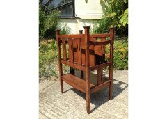 Shapland & Petter. A rare Arts & Crafts Oak canterbury - Thumbnail 3