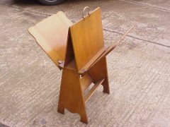 Liberty & Co., an Arts and Crafts Oak Folding Magazine Rack - Thumbnail 2