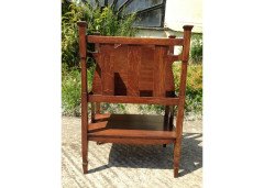 Shapland & Petter. A rare Arts & Crafts Oak canterbury - Thumbnail 6