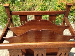 Shapland & Petter. A rare Arts & Crafts Oak canterbury - Thumbnail 10