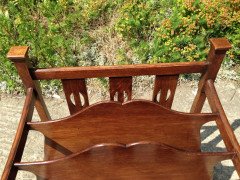 Shapland & Petter. A rare Arts & Crafts Oak canterbury - Thumbnail 11