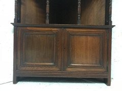 Liberty & Co. A walnut corner cupboard in the Moorish style. - Thumbnail 7