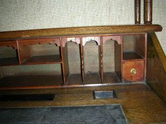 Liberty & Co., an Oak Bureau in the Moorish Style with Moucharabieh Turning - Thumbnail 2