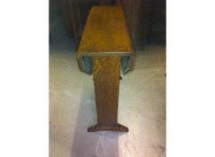 A Little Arts & Crafts Oak Drop Leaf Tea or Side Table - Thumbnail 3