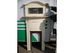 An Arts & Crafts white cast iron fireplace - Thumbnail 1