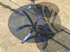A Pair of Heavy Gage Modernist 1970 Chrome & Glass Side Tables ( attributed. ) to Knut Hesterberg - Thumbnail 7