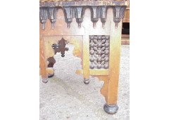 Liberty & Co. A Moorish stool with Musharabieh turnings - Thumbnail 3