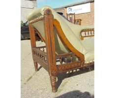 Moyar Smith for Collinson & Lock. Chaise Lounge with triangular 'A' frame to one end - Thumbnail 4