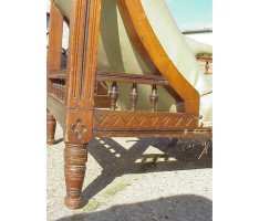Moyar Smith for Collinson & Lock. Chaise Lounge with triangular 'A' frame to one end - Thumbnail 5