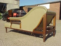 Moyar Smith for Collinson & Lock. Chaise Lounge with triangular 'A' frame to one end - Thumbnail 6