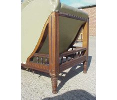 Moyar Smith for Collinson & Lock. Chaise Lounge with triangular 'A' frame to one end - Thumbnail 7