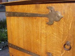 M. H. Baillie Scott for John Broadwood. An Oak Arts & Crafts Manxman Piano - Thumbnail 3