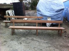 Robert Mouseman Thompson. Set of Three Superb Quality Arts & Crafts Oak Benches - Thumbnail 2
