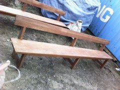 Robert Mouseman Thompson. Set of Three Superb Quality Arts & Crafts Oak Benches - Thumbnail 3