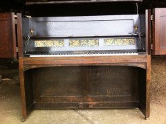M. H. Baillie Scott for John Broadwood. An Oak Arts & Crafts Manxman Piano - Thumbnail 8