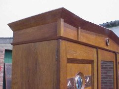 Liberty & Co. An Arts & Crafts treble wardrobe - Thumbnail 4