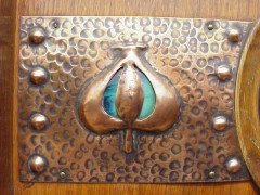 Liberty & Co. An Arts & Crafts treble wardrobe - Thumbnail 8