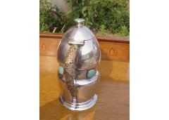 Connell, Pewter Jug with Turquoise Ruskin Jewels - Thumbnail 2