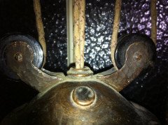 A Hand Hammered Arts & Crafts Copper Rise & Fall Ceiling Light - Thumbnail 9