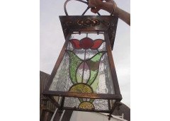 An Arts & Crafts copper lantern - Thumbnail 1