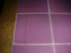 Wylie & Lochhead. A Well-Crafted Pair of Arts & Crafts Hall/sofa Tables with Original Lilac Tiles to the Top - Thumbnail 3