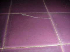 Wylie & Lochhead. A Well-Crafted Pair of Arts & Crafts Hall/sofa Tables with Original Lilac Tiles to the Top - Thumbnail 4