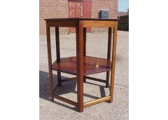 Shapland & Petter. A mahogany hexagonal sidetable - Thumbnail 2