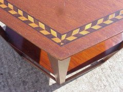 Shapland & Petter. A mahogany hexagonal sidetable - Thumbnail 4