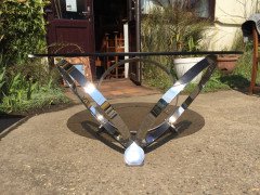 Knut Hesterberg (style of). A heavy gage modernist 1970s chrome. - Thumbnail 11