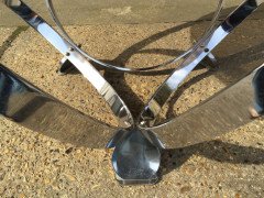 Knut Hesterberg (style of). A heavy gage modernist 1970s chrome. - Thumbnail 16