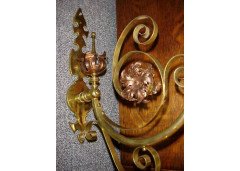 A Single Arts & Crafts Copper & Brass Wall Light - Thumbnail 3
