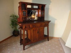 Wylie & Lochhead. An unusual Arts & Crafts Oak sideboard attributed - Thumbnail 2
