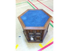 Heal's of London. An Octagonal Games or Coffee Table with Slate Top Perfect for a Hot Cup - Thumbnail 2