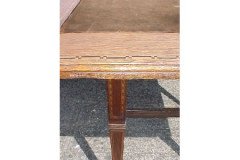 Arts & Crafts Glasgow School c.1900 Inlaid Oak Card Table with Square Top - Thumbnail 2