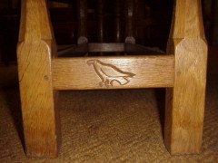 Albert Eagleman Jeffray. An Oak drop leaf dining table - Thumbnail 5