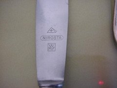 WMF. Rare Art-Deco Silver plated cutlery service for 12, in the original cabinet - Thumbnail 17