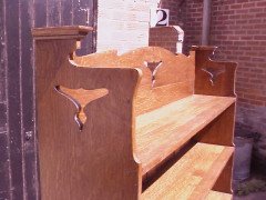 Liberty & Co. A Oak Bookcase with a pair of cupboards - Thumbnail 4