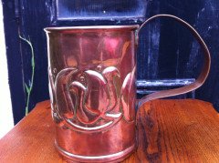 Birmingham Guild of Handicraft. A top quality Irish School Arts & Crafts copper cup - Thumbnail 6
