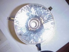 William Hutton, Arts & Crafts Hammered Silver Three-Handled Bon Bon Dish - Thumbnail 4